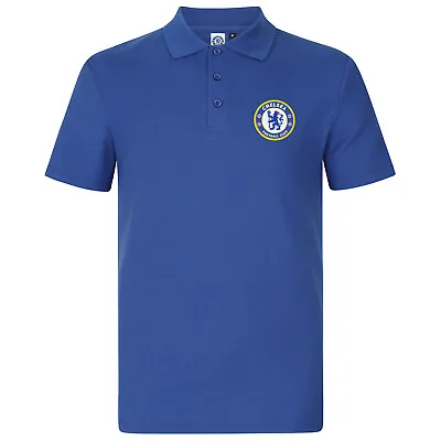 Chelsea FC Mens Polo Shirt Crest OFFICIAL Football Gift • £17.99