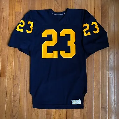 70's University Of Michigan Wolverines Russell Game Worn NCAA Jersey Size Medium • $199.99