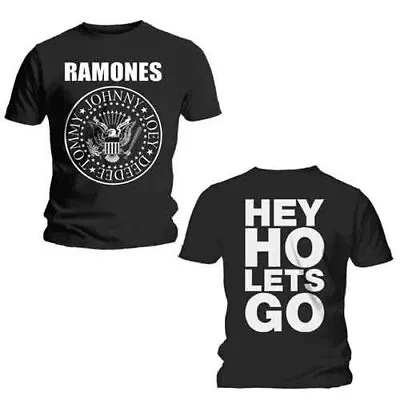 Ramones Hey Ho (Front & Back) T-Shirt Black New • $24.58