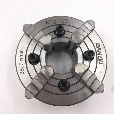 SANOU 6 Inch 6  4 Jaw 160MM Independent Lathe Chuck 4-M10 For CN Clathe Fixture • $294.37
