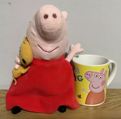 2003 Peppa Pig Soft Plush Toy 24cms + Mug FREE POSTAGE • $29