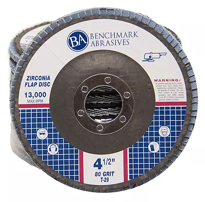 10 Pack 4.5” X 7/8  Professional 80 Grit Zirconia Flap Disc Grinding Wheels T29 • $19.75