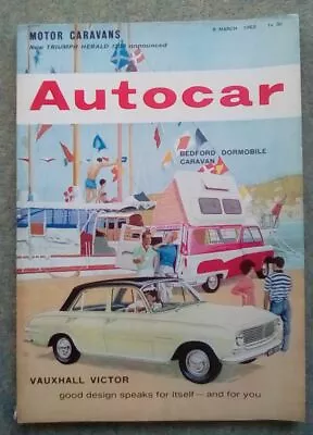 £8.99 • Buy Autocar (8 March 1963) VW 1500, Lancia Fulvia, Triumph Herald, Motor Caravans