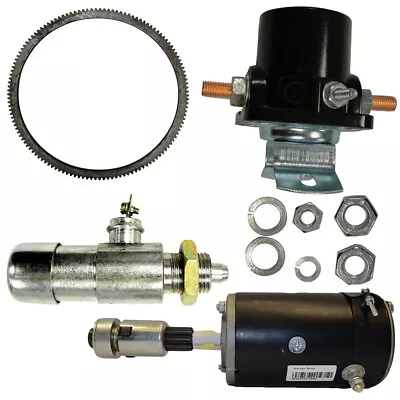 Kit - 8N11001R Starter 8N11450 Solenoid 8N11500 Switch 9N6384 Ring Fits Ford 8N • $237.99