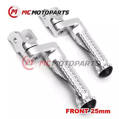 For Suzuki DL 650 V-Strom 04-21 20 19 MPRO 25mm Extended SILVER Front Foot Pegs • $54.86