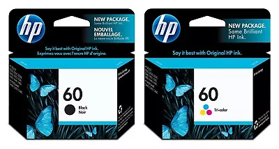 GENUINE NEW HP 60 (CC640WN/CC643WN) Black Color Ink Cartridge Retail Box • $26.98