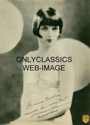 LOUISE BROOKS LULU PARAMOUNT PICTURES SIGNATURE 5x7 PHOTO DELTA PEARLS FLAPPER • £7.59