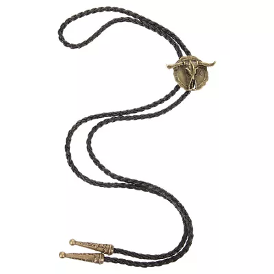  Neck Ties For Men Cowboy Necktie Bull Head Necklace Western Style • £8.58