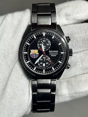 SEIKO SNN267P1 FC BARCELONA Original Chronograph Men's Watch  Men's Watch • $199