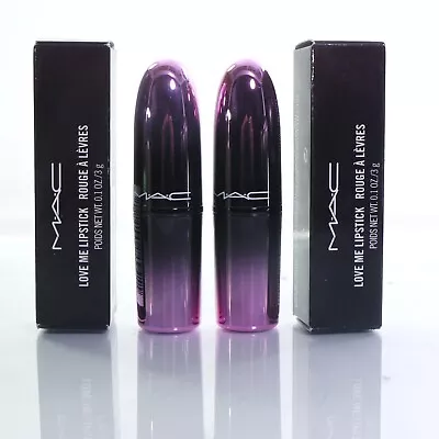 2 MAC LOVE ME LIPSTICK - 410 LA FEMME 0.1 Oz./3gEA NEW IN BOX. 100% AUTHENTIC • $26.99