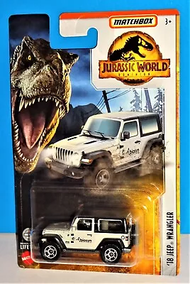 Matchbox Jurassic World Dominion Series '18 Jeep Wrangler Biosyn Genetics • $3.60