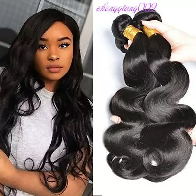 4Bundles/200G Peruvian Human Hair Body Wave Human Hair Extensions Natural Color • $29.35