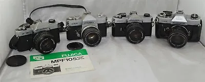 £90.62 • Buy Lot Of 4 SLR Cameras Fujica ST701, Fujica ST801, Fujica STX-1, Fujica MPF105X