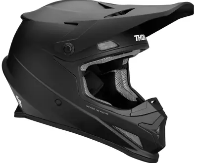 Thor Sector Blackout Mx Helmet - Matte Black - Motocross/offroad • $119.95
