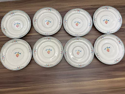 8 INTERNATIONAL China Marmalade STRAWBERRY Blue Ribbon Plates 6 Inches • $8