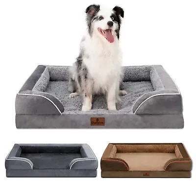 Orthopedic Dog Bed Super Soft Memory Foam Dog Couch Pet Mattress Removable Cover • $35.99