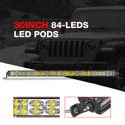 Super Slim 30 /32  LED Light Bar Dual Row Spot Flood Combo Off Road Driving Lamp • $62.95