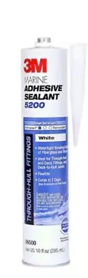 1 Brand New  Sealed Tube 3M 10 Oz. White  Marine Adhesive Sealant 5200 06500  • $14.95