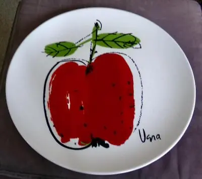 Vera By Mikasa Red Apple Forbidden Fruit 12.5  Chop Plate 1974-1976 • $30