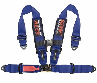 STV Motorsports Blue Seat Belt Harness 4-Point 3-Inch Universal Off-Road Racing • $84.96