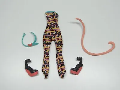 Monster High Freaky Fusion Cleolei Outfit Shoes Tail Belt Bodysuit Toralei Cleo • $19.99