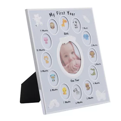  Baby Photo Frame Newborn Gifts Frames First Year Picture Boy • £22.65