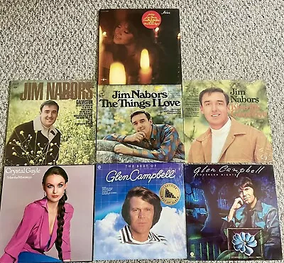 Lot Of 21 Vintage Country Vinyl LP Record Albums VG • $10