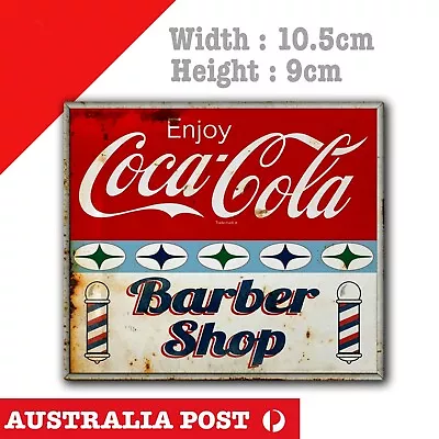 Coca Cola Barber Shop - Enjoy Coca Cola Old Vintage Retro Rusty Sign  Sticker  • $6.85