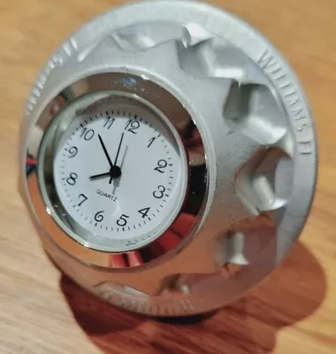 Genuine Brand New Williams F1 Wheel Nut Clock. Formula One Grand Prix Wheelnut.  • £59.45