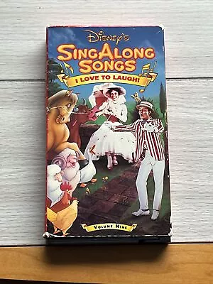 Disney's Sing Along Songs  I Love To Laugh  VHS Volume 9 Mary Poppins Movie Film • $9.99