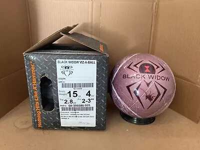 NEW 15LB Hammer Black Widow Viz-A-Ball Bowling Ball 2388 • $81