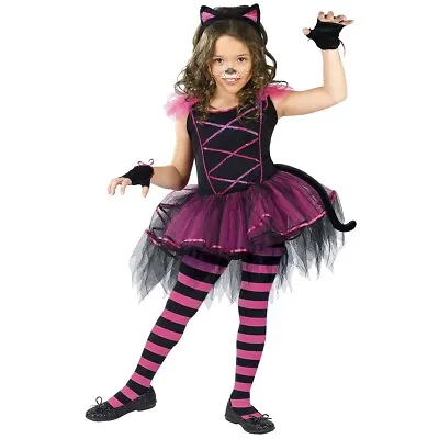 Cheshire Cat Costume Kids Girls Halloween Fancy Dress • $19.78