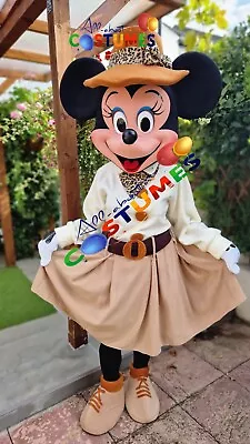 Hire Safari Minnie Mouse Lookalike Costume Mascot Fancy Dress Delivery Within UK • £50