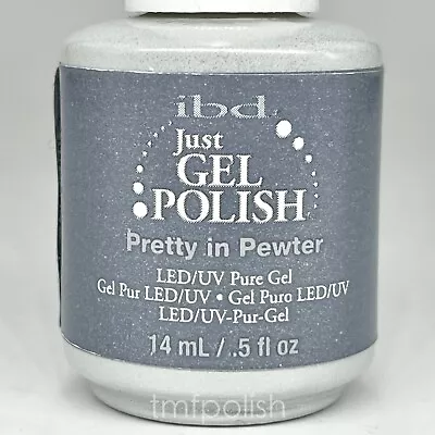 Brand New IBD Just Gel Nail Polish - Pretty In Pewter - Full Size • $8.50