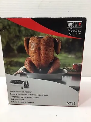 Weber 6731 Upright Poultry Infusion Roaster NEW Open Box Never Used • $20