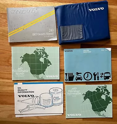 1987 Volvo 240 Owner's Manual Maintenance Guide Books • $10