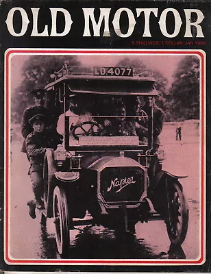 Old Motor Jan 68 Vol 5 No 10 AJS Jeep MG No 1 Napier Austin Taxi Tidmans Norwich • £10