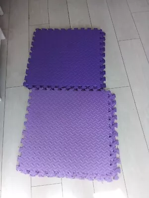 Soft Foam Interlocking Floor Tiles 60x60 Light And Dark Purple  • £15