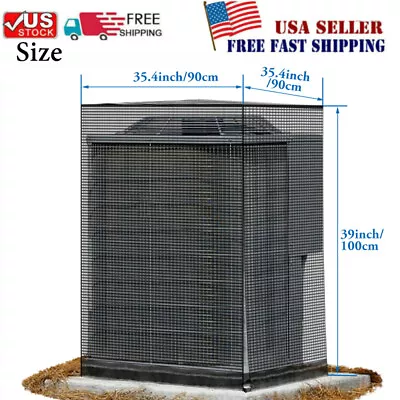 35  Full Mesh Air Conditioner Cover- All Season Central AC Defender For Outside • $32.88