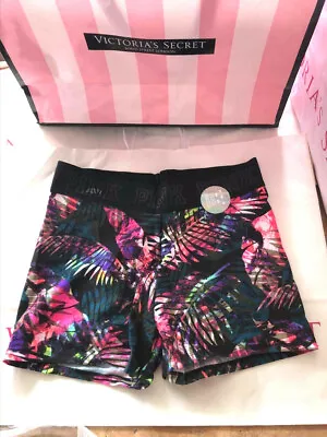 Victoria's Secret Pink Ultimate Campus Shortie Tropical Multicolor Palm NWT • $24.95