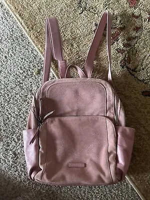 Vera Bradley Leather Carryall Backpack Purse Small - Vintage Rose Pink • $29