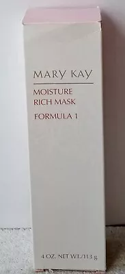 Mary Kay (1061) Moisture Rich Mask Formula 1 Creamy Gently Exfoliates Skin 4 Oz • $19.95
