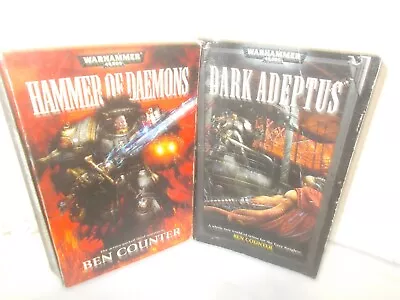 Two Warhammer 40K  Dark Adeptus & Hammer Of Daemons~ Good/VG PBs  ~ Free S&H • $12