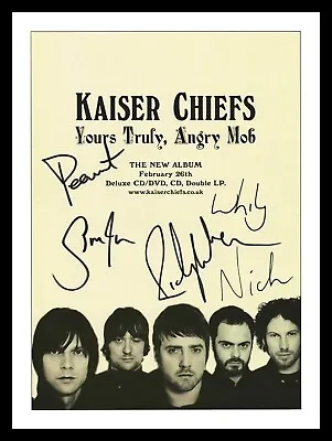 Kaiser Chiefs Entire Band Autographed Signed & Framed Photo Print • £19.99