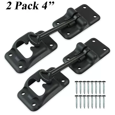 2pk  4'' BLK Plastic RV Camper Horse Work Enclosed Trailer Door Holder Latch Kit • $9.99