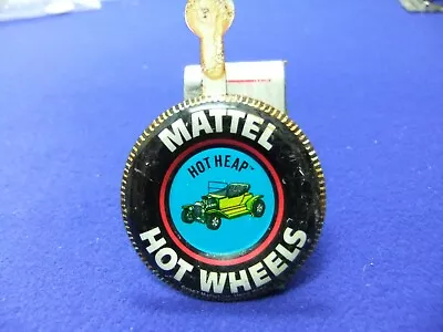 Tin Badge Mattel Hot Wheels Hot Heap 1967 Hong Kong Toys Cars Advert • £6.30