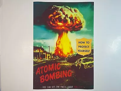 Nuclear Bomb Poster Vintage Style Print 1950s Atomic Bomb Art End Of The World • $21.99