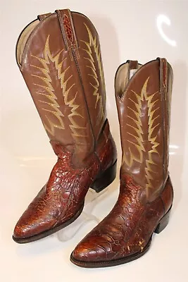 Joma Mens MEX 30 US 11 Two Tone Vintage RARE Leather Western Cowboy Boots • $120