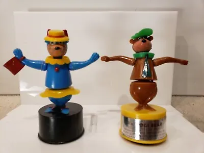 Vintage Push Button Puppet Toys. Hanna Barbera Yogi And Cindy Bear G • $30