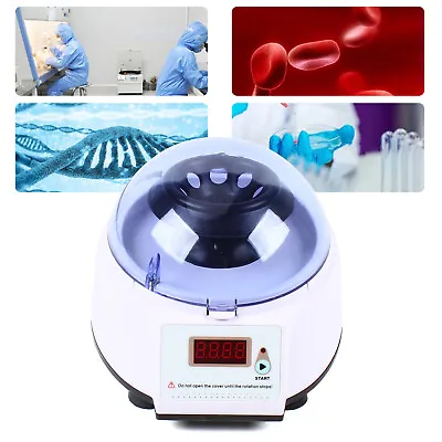 Electric Centrifuge Machine Laboratory Medical 4000RPM 0.2/0.5/1.5/2mL*8 AC110V • $51.84